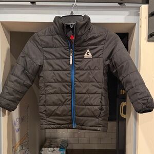 Gerry Weber Kids Dark Gray Puffer with Bright Blue Zipper